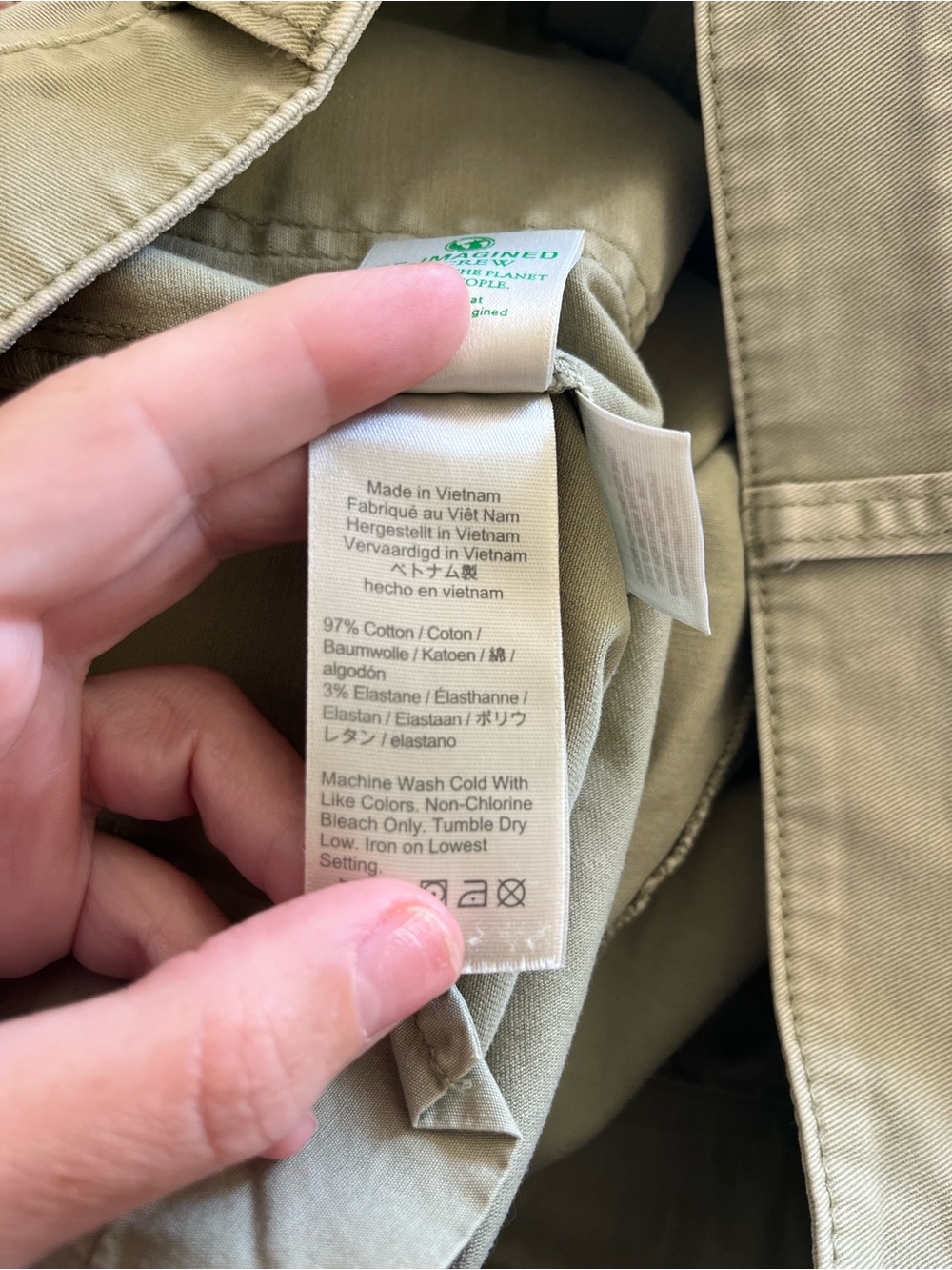 J. Crew Chino Shorts Front Patch Pockets Classic Cotton - Size 10 - Picture 7 of 9
